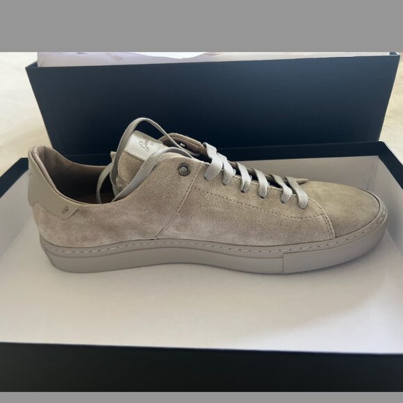 New Good Man Mens Grey Sued Sneakers (9.5)